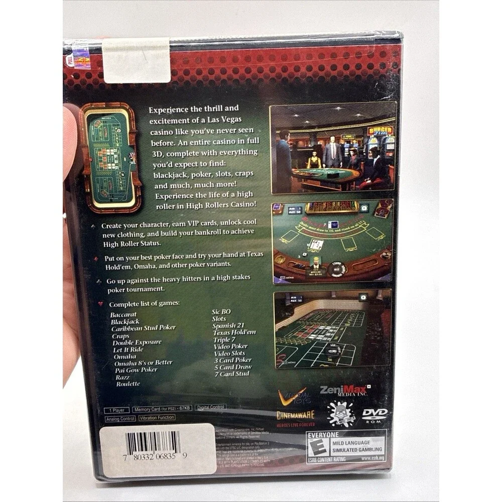High Rollers Casino PLAYSTATION 2 PS2 NEW & SEALED GAME